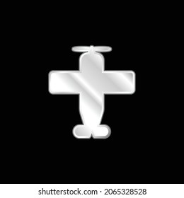 Flugzeug mit einem silbernem Helix-Symbol
