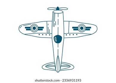 airplane outline. Vector illustration. airplane sketch. airplane outline drawing. Airplane path line drawing. airline linear style. flight outline. aircraft, Plane. isolated on white background.