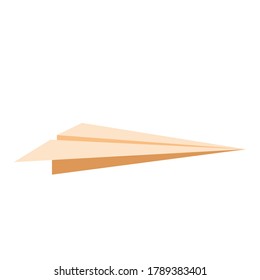 airplane paper flying isolated icon vector illustration design