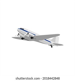airplane passenger fly vector on white background