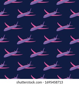 Patrón del avión, ilustración, vector sobre fondo blanco