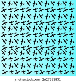 airplane pattern template design in illustration