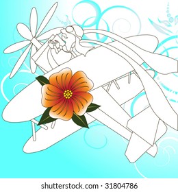 airplane pilot vector