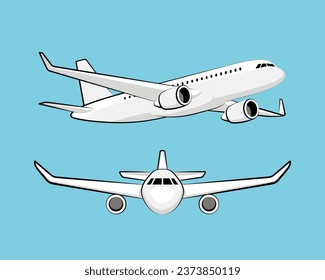 airplane plane aircraft air travel jet fly flight vector transportation illustration sky transport airport aviation flying airline