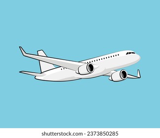 airplane plane aircraft air travel jet fly flight vector transportation illustration sky transport airport aviation flying airline