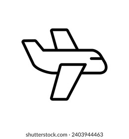 Plano de diseño de icono de avión