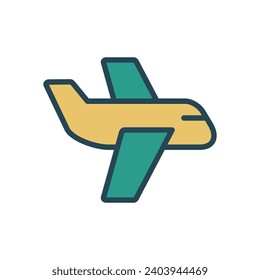 Airplane, Plane icon design template