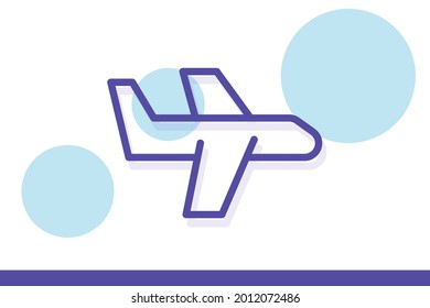 Airplane, plane icon symbol sign from modern adventure and camping collection for mobile concept and web apps design.