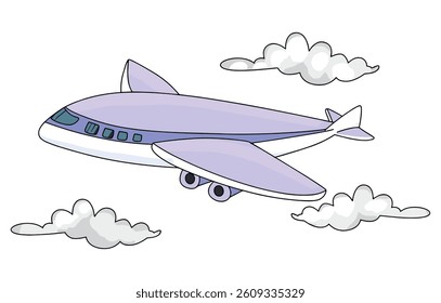 Airplane Plane isolated on a white background
