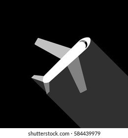 airplane plane sky black