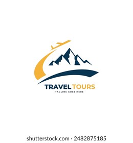 Airplane, plane, travelling, tourism, spot, navigation, geo location, pin logo design