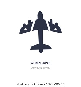 airplane pointing up icon on white background. Simple element illustration from Transport concept. airplane pointing up sign icon symbol design.