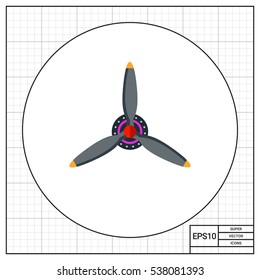 Airplane Propeller Icon