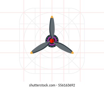 Airplane Propeller Icon