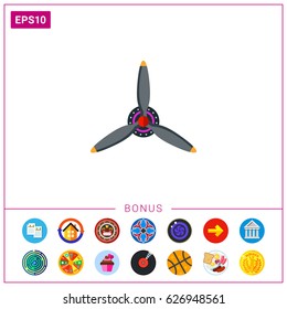 Airplane Propeller Icon