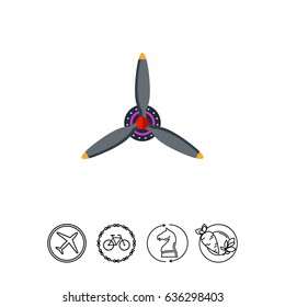 Airplane Propeller Icon
