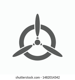 airplane propeller icon, propeller vector