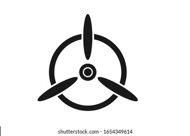 airplane propeller icon, propeller vector