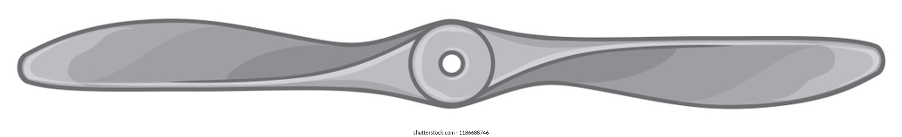 Airplane propeller vector illustration