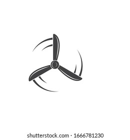 airplane propeller  vector illustration design template