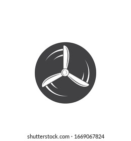 airplane propeller  vector illustration design template