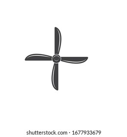 airplane propeller  vector illustration design template
