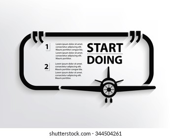 Airplane Quotation Mark Speech Bubble,design
