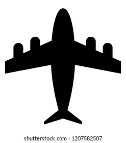 
An airplane representing flight 
