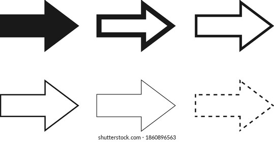 Airplane route icon illustration set