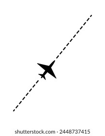 airplane route icon, vector best flat icon.