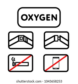 Airplane rules sign. Vector illustration