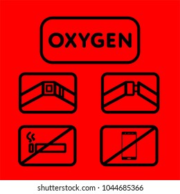 Airplane rules sign. Vector illustration