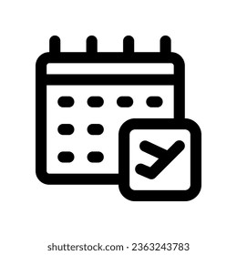 icono de programación de avión. icono vector para tu sitio web, móvil, presentación y diseño de logotipo.