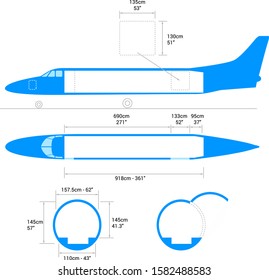 airplane scheme. Cargo Aircraft Guide.