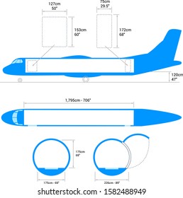 airplane scheme. Cargo Aircraft Guide.