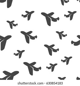Airplane seamless pattern. Vector illustration for backgrounds