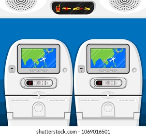 Airplane seat entertainment system transport