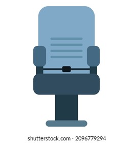 airplane seat flat clipart vector illustration