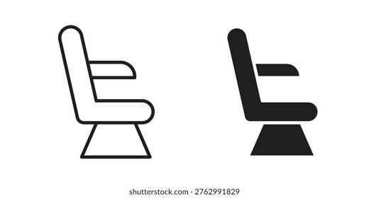 Airplane seat icon illustrations. Pack of vector icons for ui ux
