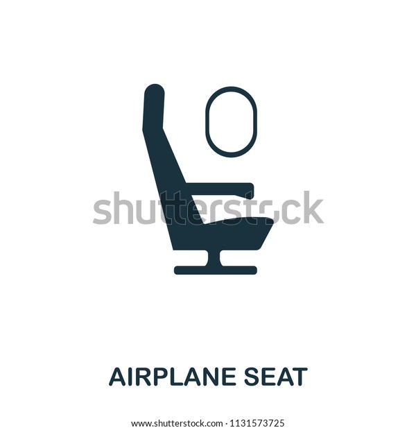Airplane Seat icon. Line style icon\
design. UI. Illustration of airplane seat icon. Pictogram isolated\
on white. Ready to use in web design, apps, software,\
print