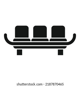 Airplane seat icon simple vector. Airline passenger. Airport travel