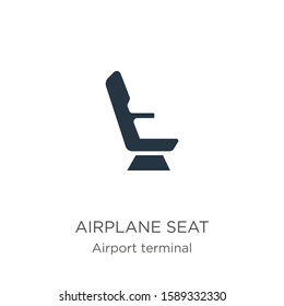Airplane seat icon vector. Trendy flat airplane seat icon from airport terminal collection isolated on white background. Vector illustration can be used for web and mobile graphic design, logo, eps10