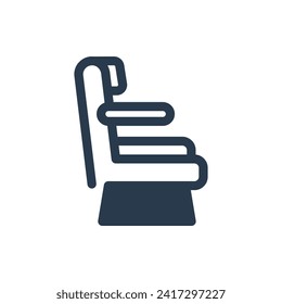 Airplane Seat Vector Icon Illustration