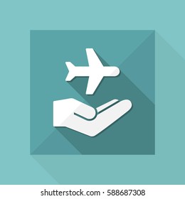 Airplane services - Minimal modern icon