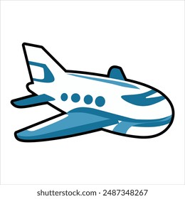 Airplane set icon. flying airship isolated on white background. planes for children's books, magazines and children's designs