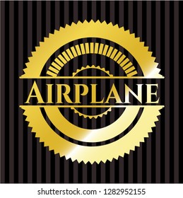 Airplane shiny badge