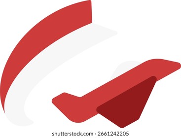 Diseño de icono de estilo plano de muestra de avión