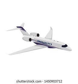 Airplane Side View Vector Illustration Stock Vector (Royalty Free ...