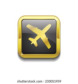 Airplane Sign Colorful Vector Icon Design