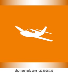 Airplane sign icon, vector illustration. Flat design style